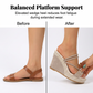👡 50% KORTING! ☀️ Sandalen met sleehak voor dames – Comfortabel, stevig en stijlvol – perfect voor zomerjurkjes, korte broeken of een dagje in de stad – dempende zool voor lange wandelingen 🌸