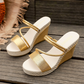 👡 50% KORTING! ☀️ Sandalen met sleehak voor dames – Comfortabel, stevig en stijlvol – perfect voor zomerjurkjes, korte broeken of een dagje in de stad – dempende zool voor lange wandelingen 🌸