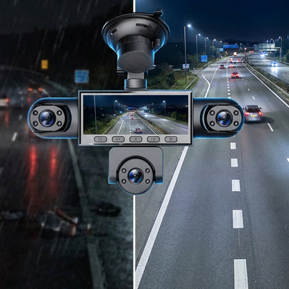 🚗NU 50% KORTING! 📹HD 1080P dashcam met meerdere lenzen – nachtzicht, loop-opname, bewegingsdetectie, panoramische autorecorder met 5 camera’s