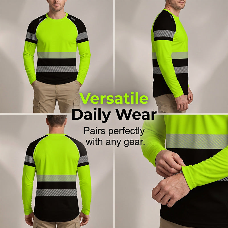 👕 50% KORTING! 🏃‍♂️ Sportieve heren-longsleeve – vochtafvoerend en met subtiele print – perfect voor actieve dagen, joggen of vrije tijd – ademend en comfortabel 🌿
