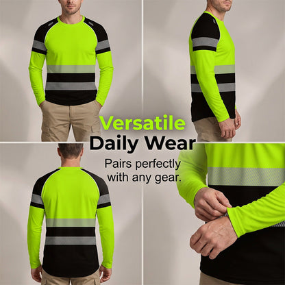 👕 50% KORTING! 🏃‍♂️ Sportieve heren-longsleeve – vochtafvoerend en met subtiele print – perfect voor actieve dagen, joggen of vrije tijd – ademend en comfortabel 🌿