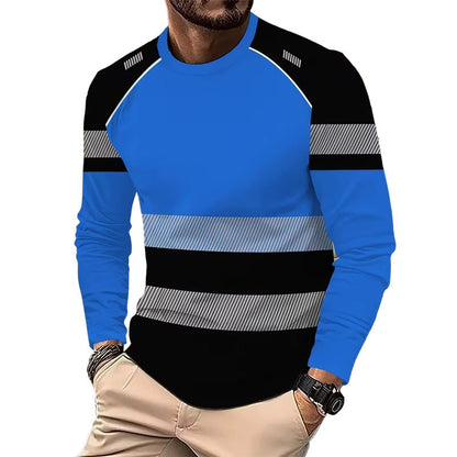 👕 50% KORTING! 🏃‍♂️ Sportieve heren-longsleeve – vochtafvoerend en met subtiele print – perfect voor actieve dagen, joggen of vrije tijd – ademend en comfortabel 🌿