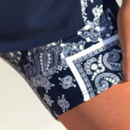 🏖️ 50% KORTING! ✨ Sportief tweedelig zwempak – gekruiste bandjes, boyshorts, sneldrogend 🏄‍♀️