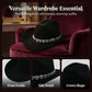 🤠 TIJDELIJKE AANBIEDING: 50% KORTING! 💥 Dames rhinestone hart cowboyhoed – Sprankelende, elegante Franse jazz fedora ✨