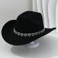 🤠 TIJDELIJKE AANBIEDING: 50% KORTING! 💥 Dames rhinestone hart cowboyhoed – Sprankelende, elegante Franse jazz fedora ✨