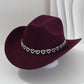 🤠 TIJDELIJKE AANBIEDING: 50% KORTING! 💥 Dames rhinestone hart cowboyhoed – Sprankelende, elegante Franse jazz fedora ✨