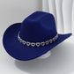 🤠 TIJDELIJKE AANBIEDING: 50% KORTING! 💥 Dames rhinestone hart cowboyhoed – Sprankelende, elegante Franse jazz fedora ✨