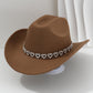 🤠 TIJDELIJKE AANBIEDING: 50% KORTING! 💥 Dames rhinestone hart cowboyhoed – Sprankelende, elegante Franse jazz fedora ✨