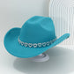 🤠 TIJDELIJKE AANBIEDING: 50% KORTING! 💥 Dames rhinestone hart cowboyhoed – Sprankelende, elegante Franse jazz fedora ✨