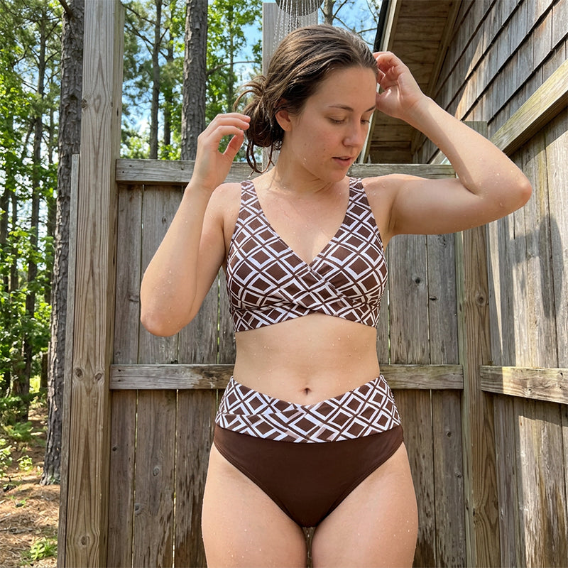🔥【DAILY DEAL】💦 Hoge Taille Bikini | Shapewear zonder Knellen | Voor Strand/Zwembad | HALF PRICE TODAY 🚀