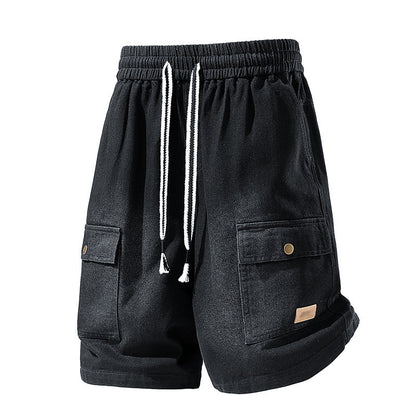 👖 50% KORTING! 🏙️ Loszittende denim cargoshorts voor heren – High Street-stijl & verstelbare pasvorm 🛹