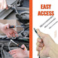🔩 50% KORTING ⚙️ Flexibele verlengstang met ratel – chroom-vanadium, 3 maten – bereikt krappe hoeken, kogelvergrendeling – ideaal voor autoreparaties of doe-het-zelf 🛠️