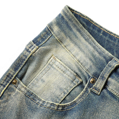 👖 50% KORTING! ✨ Klassieke stretchjeans met uitlopende pijpen voor heren – vintage-wash & patchwork-details – hoogwaardige denim, perfect voor een smart-casual-look – comfortabel en stijlvol 🔥