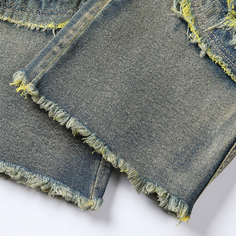 👖 50% KORTING! ✨ Klassieke stretchjeans met uitlopende pijpen voor heren – vintage-wash & patchwork-details – hoogwaardige denim, perfect voor een smart-casual-look – comfortabel en stijlvol 🔥