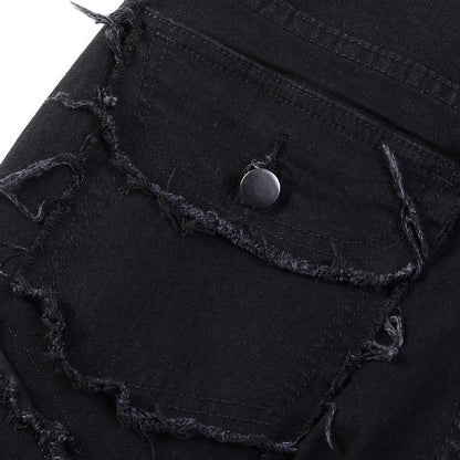 👖 50% KORTING! ✨ Klassieke stretchjeans met uitlopende pijpen voor heren – vintage-wash & patchwork-details – hoogwaardige denim, perfect voor een smart-casual-look – comfortabel en stijlvol 🔥