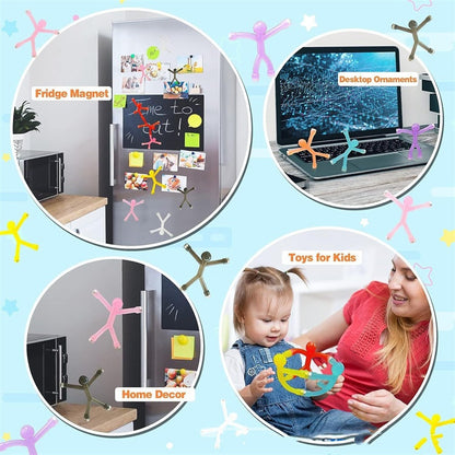 🔥50% KORTING🧲 Creatieve magneetfiguurtjes | Sterke magnetische hechting · Beweegbare gewrichten · Stressverlichting | Koelkast/bureau/opbergruimte