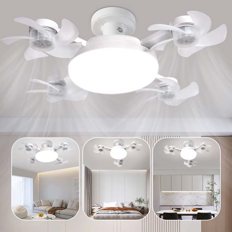🌀 50% KORTING! 💡 Plafondventilator met E27-fitting – Stille 2-in-1 LED-ventilator met afstandsbediening – Verkoeling & verlichting in één 🏠