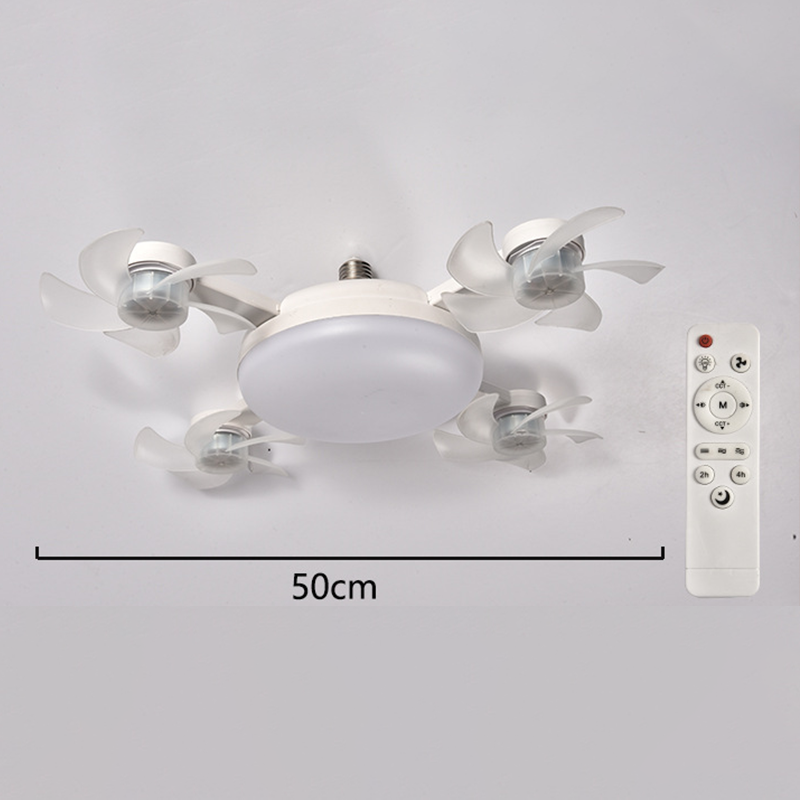 🌀 50% KORTING! 💡 Plafondventilator met E27-fitting – Stille 2-in-1 LED-ventilator met afstandsbediening – Verkoeling & verlichting in één 🏠