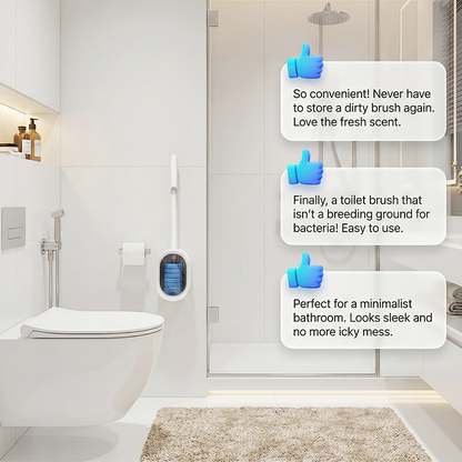 🧹 Set wegwerptoiletborstels | Contactloos weggooien | Dagelijkse reiniging van de badkamer · Verwijderen van vuil uit moeilijk bereikbare hoeken