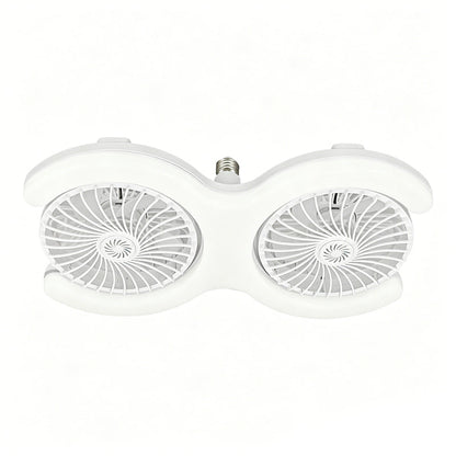 🌀 NU 50% KORTING! 💡 Dubbele LED Plafondventilator met Verlichting – 3 snelheden & afstandsbediening – 2 onafhankelijke koppen, perfect voor grote kamers – stijlvol en stil ✨🏠