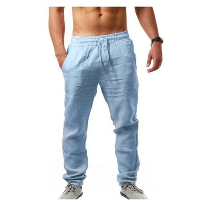 👖 NU 50% KORTING! 🏆 Casual herenbroek met trekkoord – Ademend en lichtgewicht – Relaxte pasvorm, perfect voor de zomer of smart casual – Comfortabel en stijlvol 🌿✨