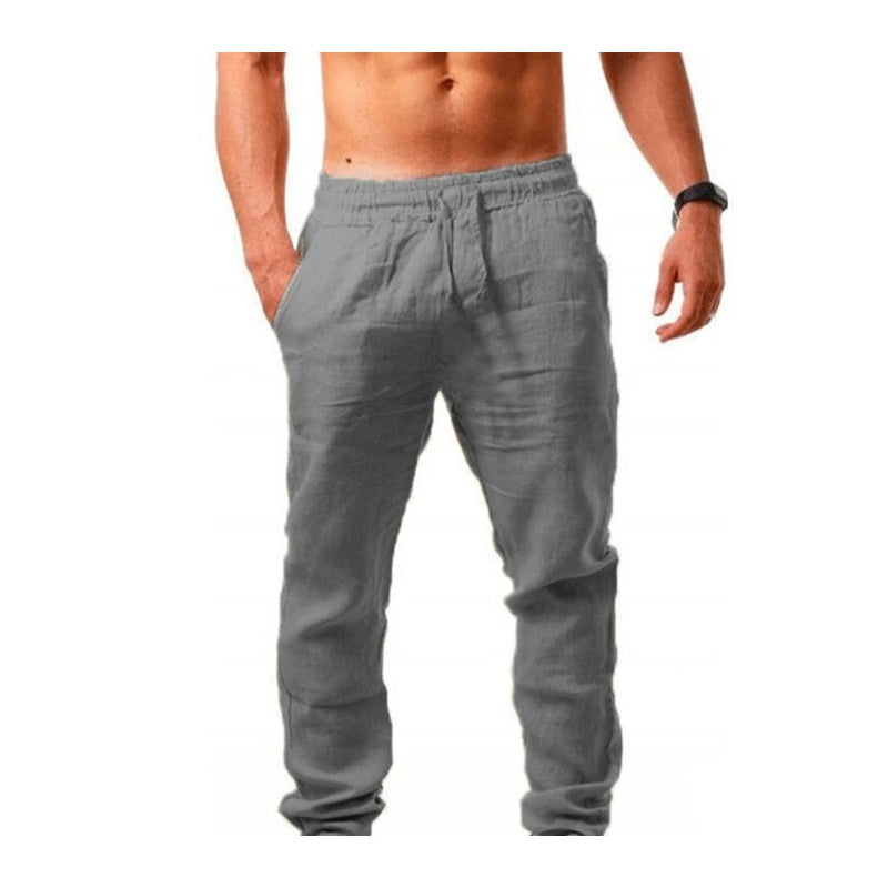 👖 NU 50% KORTING! 🏆 Casual herenbroek met trekkoord – Ademend en lichtgewicht – Relaxte pasvorm, perfect voor de zomer of smart casual – Comfortabel en stijlvol 🌿✨
