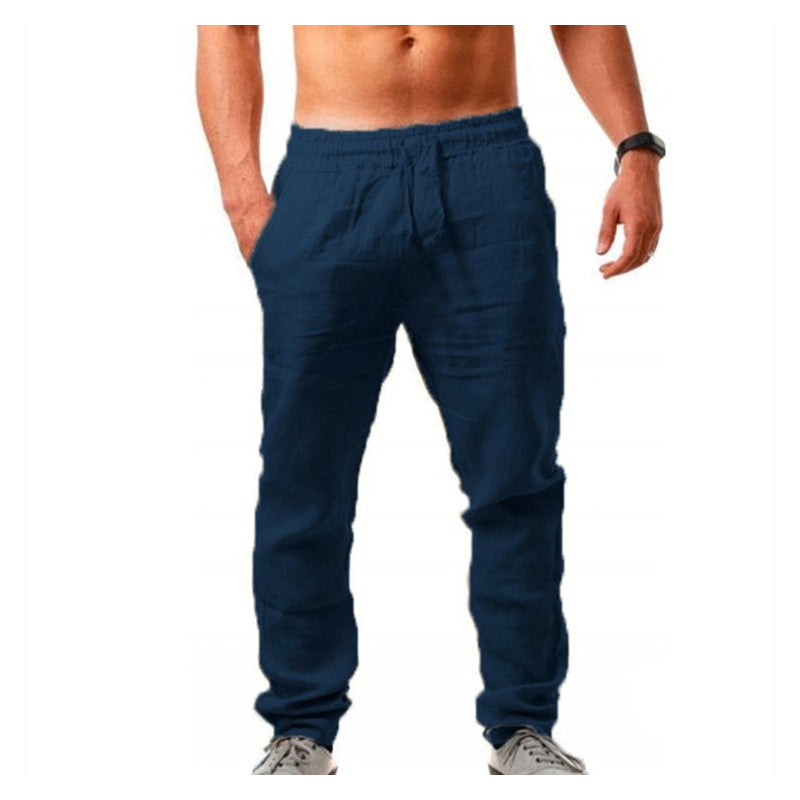 👖 NU 50% KORTING! 🏆 Casual herenbroek met trekkoord – Ademend en lichtgewicht – Relaxte pasvorm, perfect voor de zomer of smart casual – Comfortabel en stijlvol 🌿✨