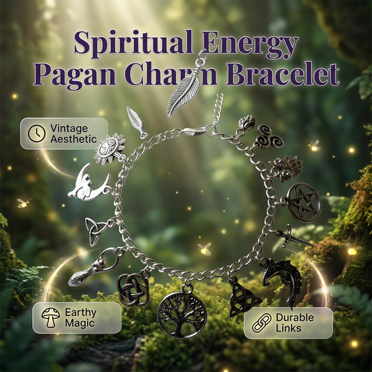 ✨50% KORTING📿 Retro heidense armband | Wicca-symboolhanger · retro metaal · geschikt voor elke gelegenheid · spirituele betekenis | voor dagelijks gebruik