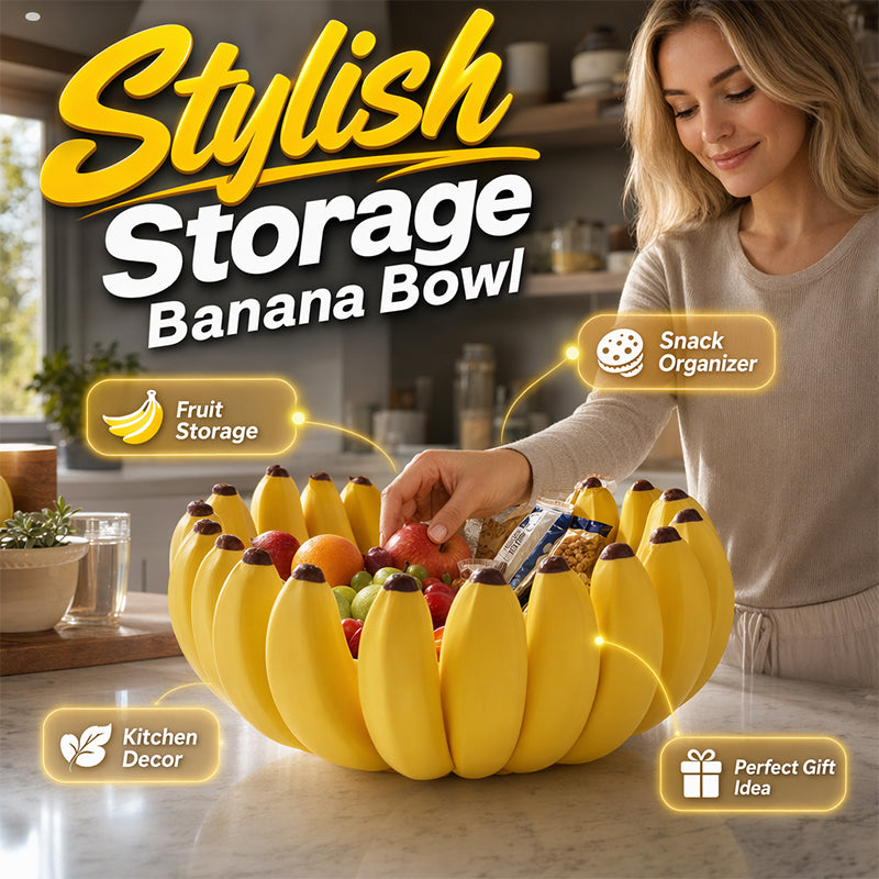 🔥50% KORTING🍌 Opbergschaal in de vorm van een banaan | Sculpturale decoratieve opbergschaal · Veelzijdig te gebruiken op aanrechtbladen, tafels en planken