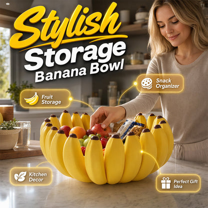 🔥50% KORTING🍌 Opbergschaal in de vorm van een banaan | Sculpturale decoratieve opbergschaal · Veelzijdig te gebruiken op aanrechtbladen, tafels en planken