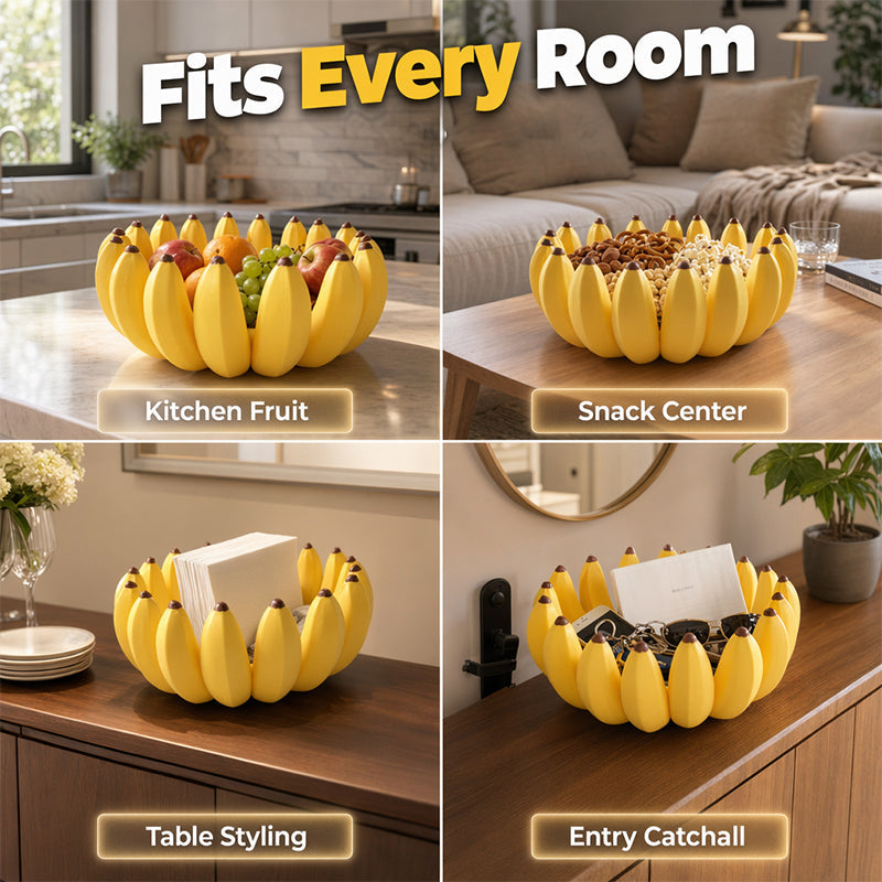 🔥50% KORTING🍌 Opbergschaal in de vorm van een banaan | Sculpturale decoratieve opbergschaal · Veelzijdig te gebruiken op aanrechtbladen, tafels en planken