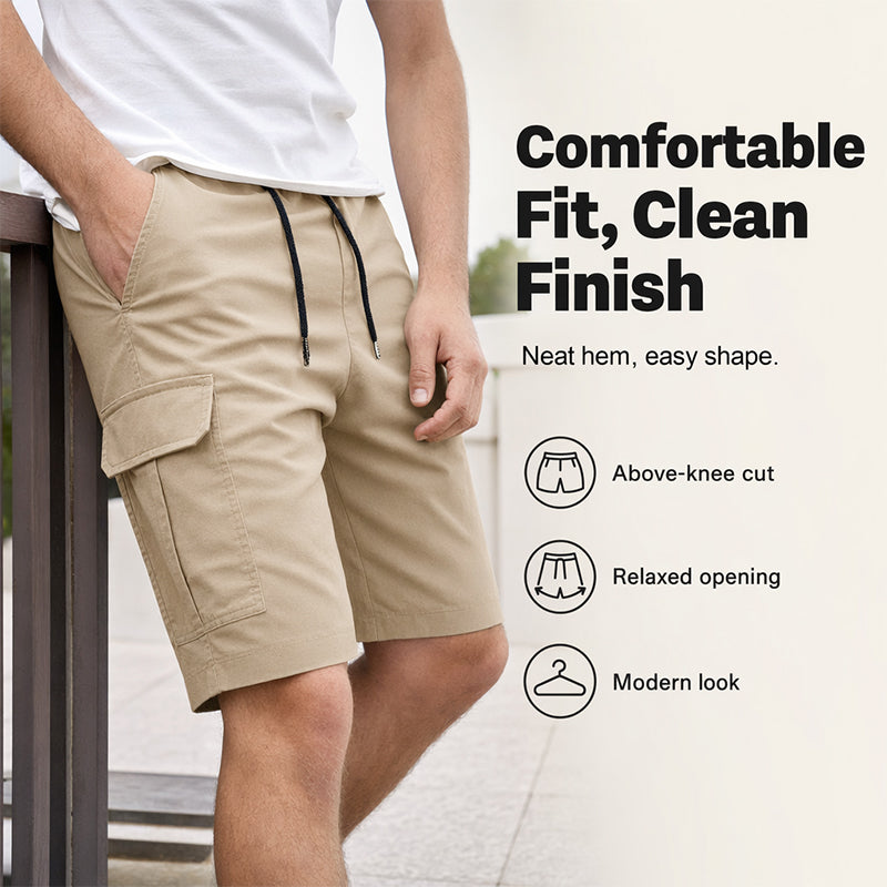 💥Klassieke elastische werkbroek voor heren – slijtvast en comfortabel, met veel zakken – ideaal voor buitenactiviteiten, op reis of als zomerse vrijetijdskleding🌿✨