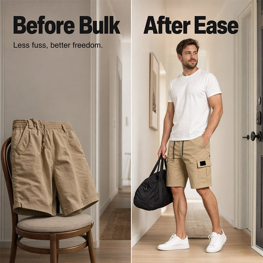 💥Klassieke elastische werkbroek voor heren – slijtvast en comfortabel, met veel zakken – ideaal voor buitenactiviteiten, op reis of als zomerse vrijetijdskleding🌿✨