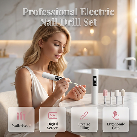 💎 Elektrische Nagelverzorgingsset – Gladde en Verzorgde Nagels Thuis ✨