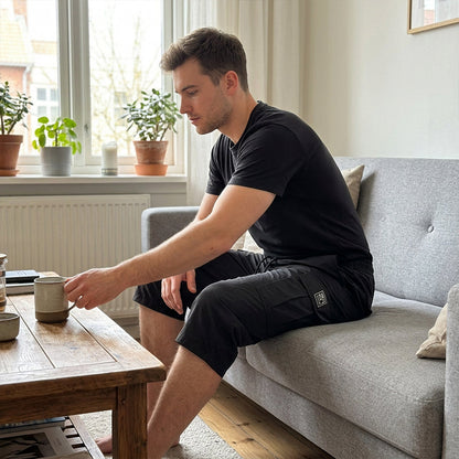 🔥50% KORTING!!👖 Werkbroek met meerdere zakken en verkorte pijpen | Zijzakken · Trekkoord in de taille · Sneldrogend en ademend · Kniebeschermers | Voor dagelijks gebruik/buiten/thuis
