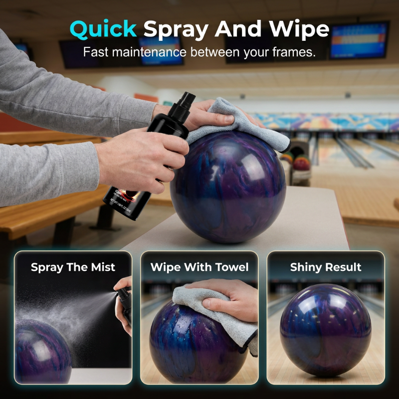 🔥50% KORTING🎳 Reinigingsspray voor bowlingballen | Verwijdert vet en vuil zonder het oppervlak van de bal te beschadigen · | Voor wedstrijden, bowlingbanen en bowlinguitrusting
