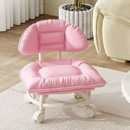 🪑 NU 50% KORTING! ☁️ Verrijdbare lage kruk met rugleuning – Stille wieltjes & wolkachtig comfort – Perfect voor kinderopvang, schoonmaken & ontspanning �
