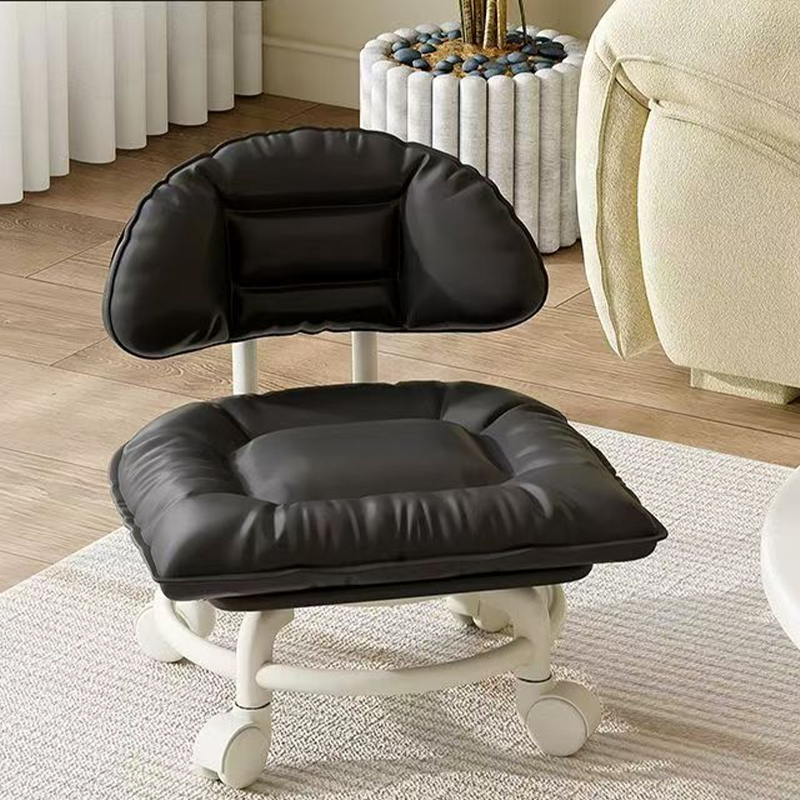 🪑 NU 50% KORTING! ☁️ Verrijdbare lage kruk met rugleuning – Stille wieltjes & wolkachtig comfort – Perfect voor kinderopvang, schoonmaken & ontspanning �