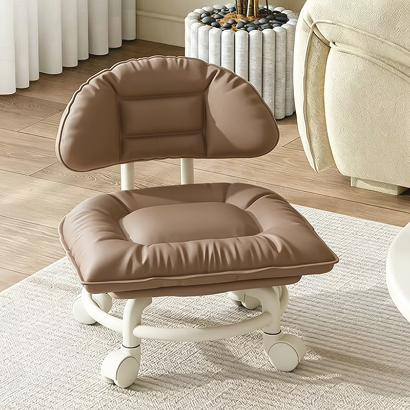 🪑 NU 50% KORTING! ☁️ Verrijdbare lage kruk met rugleuning – Stille wieltjes & wolkachtig comfort – Perfect voor kinderopvang, schoonmaken & ontspanning �