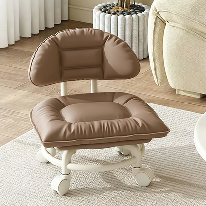🪑 NU 50% KORTING! ☁️ Verrijdbare lage kruk met rugleuning – Stille wieltjes & wolkachtig comfort – Perfect voor kinderopvang, schoonmaken & ontspanning �