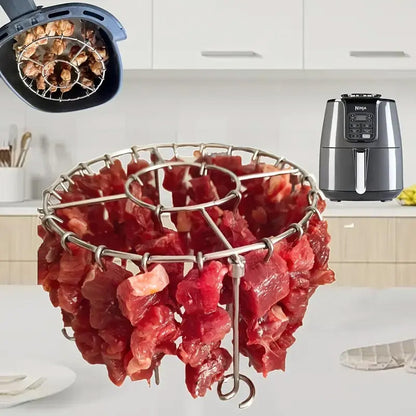 🔥50% KORTING🍖 Roestvrijstalen ovenrooster | Rond ontwerp voor gelijkmatige verwarming · Roestbestendig en duurzaam · Gemakkelijk schoon te maken | Voor ovens binnenshuis en barbecues buitenshuis