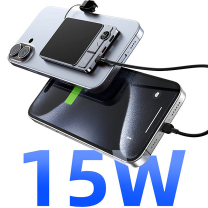 🔋 TIJDELIJKE AANBIEDING: 50% KORTING! ✨ 3-in-1 draagbare magnetische oplader – draadloos, met ingebouwde standaard, slank 🍃
