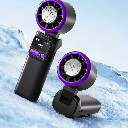 ❄️🌬️ 50% KORTING! Draagbare ventilator met ijskompressieplaat – verdampingskoeling, 3 snelheidsstanden en oplaadbare batterij – perfect voor warme dagen, op kantoor en buitenshuis ✨