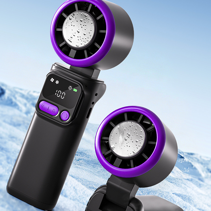 ❄️🌬️ 50% KORTING! Draagbare ventilator met ijskompressieplaat – verdampingskoeling, 3 snelheidsstanden en oplaadbare batterij – perfect voor warme dagen, op kantoor en buitenshuis ✨