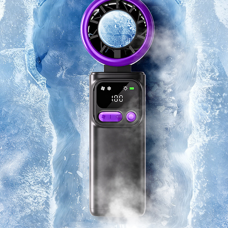 ❄️🌬️ 50% KORTING! Draagbare ventilator met ijskompressieplaat – verdampingskoeling, 3 snelheidsstanden en oplaadbare batterij – perfect voor warme dagen, op kantoor en buitenshuis ✨