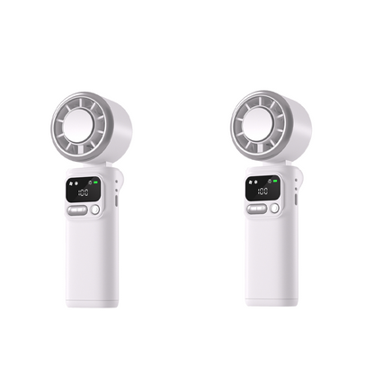 ❄️🌬️ 50% KORTING! Draagbare ventilator met ijskompressieplaat – verdampingskoeling, 3 snelheidsstanden en oplaadbare batterij – perfect voor warme dagen, op kantoor en buitenshuis ✨