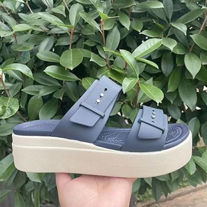 🥿✨ 50% KORTING! Platte plateausandalen voor dames – zool van traagschuim, flexibel bovenwerk van TPU, verstelbare drukknopsluitingen, 5 kleuren, perfect voor de zomer en dagelijks gebruik ☀️
