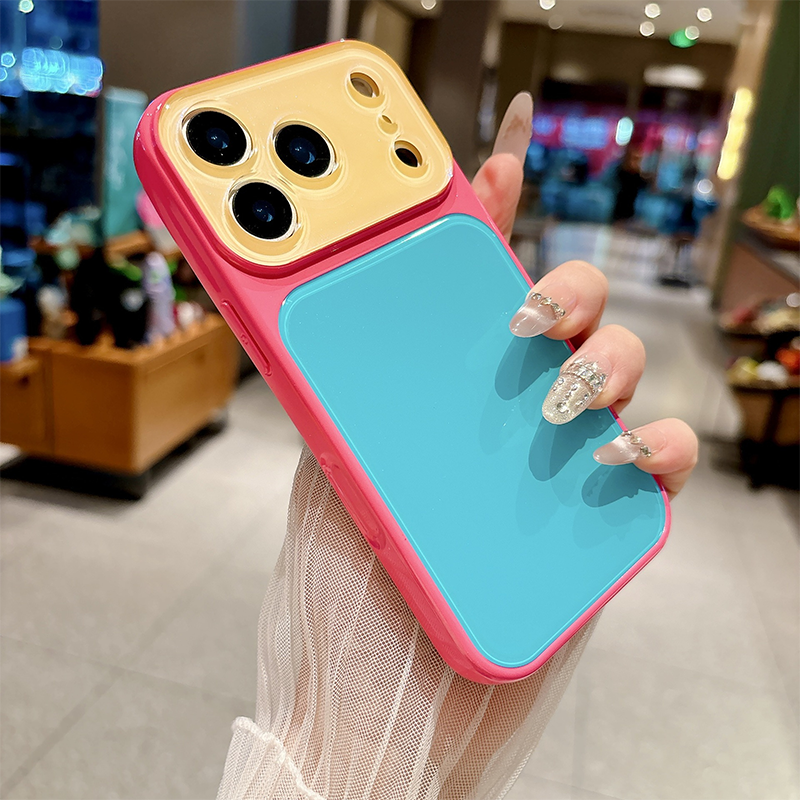 🎁 NU 50% KORTING! Levendig dopamine-hoesje van acryl – contrasterende kleuren die je stijl een boost geven en je iPhone beschermen 📱🌈