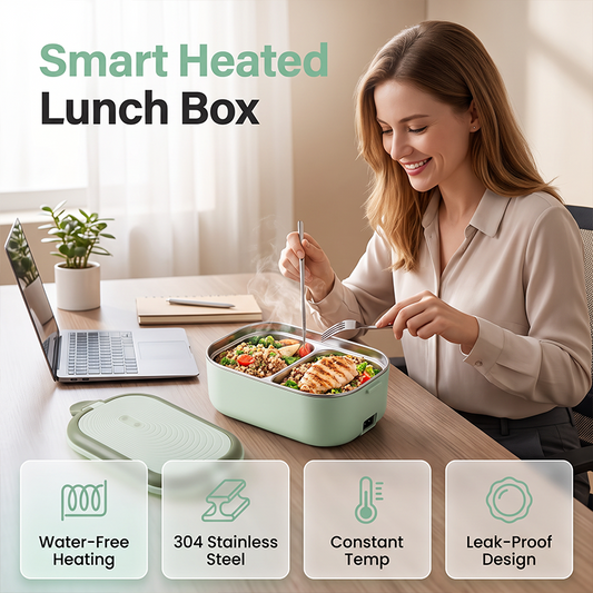 📢📢50% KORTING !! ⏰Draagbare elektrische lunchbox met verwarming – voedselverwarmer zonder water