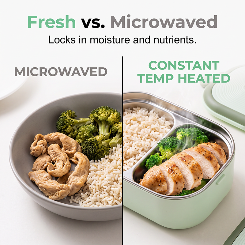 📢📢50% KORTING !! ⏰Draagbare elektrische lunchbox met verwarming – voedselverwarmer zonder water